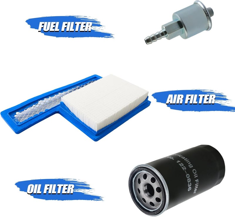 PACEWALKER Tune Up Kit 122-0836 Oil Filter 140-3116 Air Filter & Fuel Filter with Spark Plug Compatible With Onan RV QG Generators 5500 7000 RV Generators HGJAA HGJAB HGJAC-Oil Change Kit - Image 4